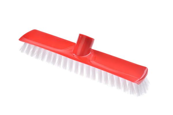 Outdoor 48" Scrub Deck Brush Stiff Bristle Heavy Duty Push Broom For Rough