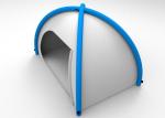 Silver Coated Outdoor Inflatable Camping Tents 190T Blue Blow Up Pop Up Tent
