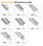 Bend LED Strip Aluminum Light Channel Plaster Aluminum Extrusion Parts