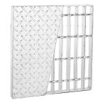Anti Slip Checker Pattern Pressure Welding Metal Grill Grate