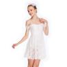 Buy cheap Pure White Dance Competition Costumes Backless Necklace Sweetheart Dance Dresses from wholesalers