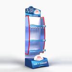 Demountable Metal Cosmetic Display Rack Supermarket Display Rack For Sanitary