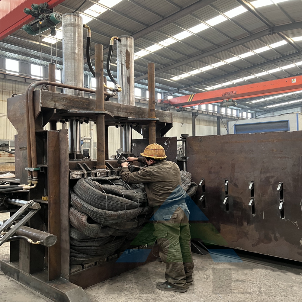 Hydraulic Waste Paper Baling Machine 18.5kw Hard Plastic Baler Machine
