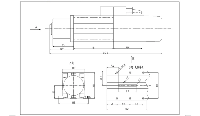 4.5KW CNC ATC Automatic Tool Change Spindle Motor BT30 Air Cooled 220V