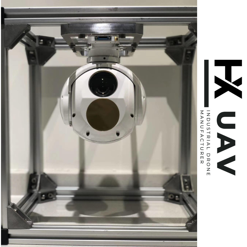 HXTS01C 15KM Target Detection Identification Drone Pods 1KG Weight 2 Axis 640X512 Thermal Resolution HXTS01C