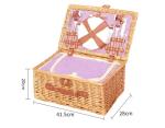 Wicker Rattan Storage Woven Willow Picnic Hamper Baskets Picnic Baskets