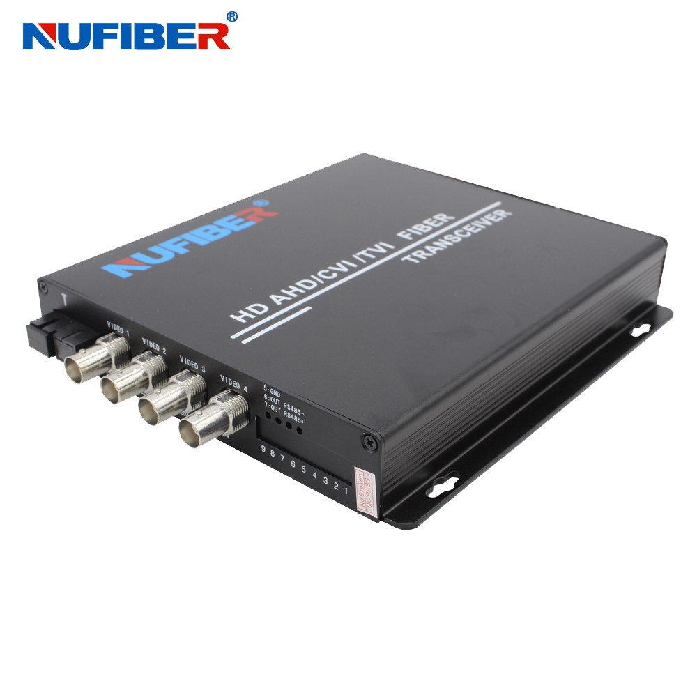 NF-4V1D-1080P-T/R-F20 4BNC Fiber Coaxial Video Converter HD Fiber Video Converter