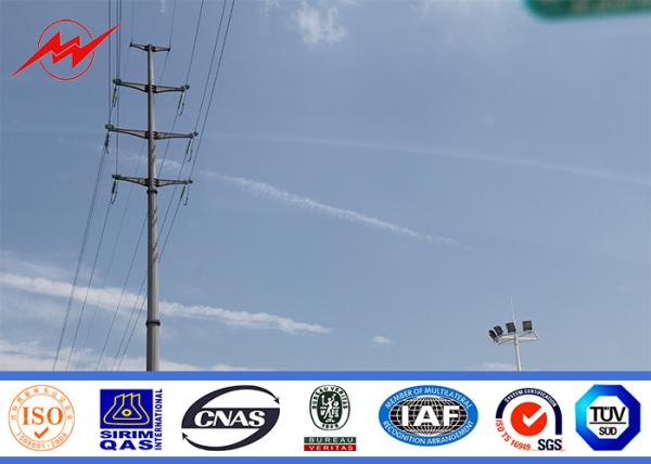 Buy cheap Electrical Galvanized Steel power line pole With Transmission Line Accessories from wholesalers