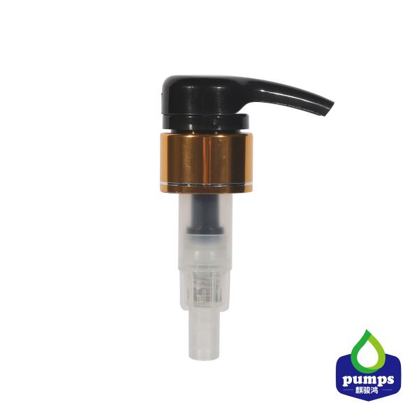 Buy cheap Golden Color Aluminum 28mm Dosage 4cc Shampoo Bodycare Lotion Pump from wholesalers
