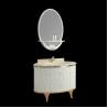 Buy cheap Hotel Vanity Round Bathroom Cabinets With Mirror Accessories from wholesalers