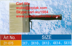 Natural bristle Chinese bristle synthetic mix shed fence ceiling wall paint brush wood plastic handle 4 inch WB-027
