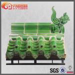 Asian Buddhist Chinese Roof Ornaments Glazed Temples Decoration Golden Yellow