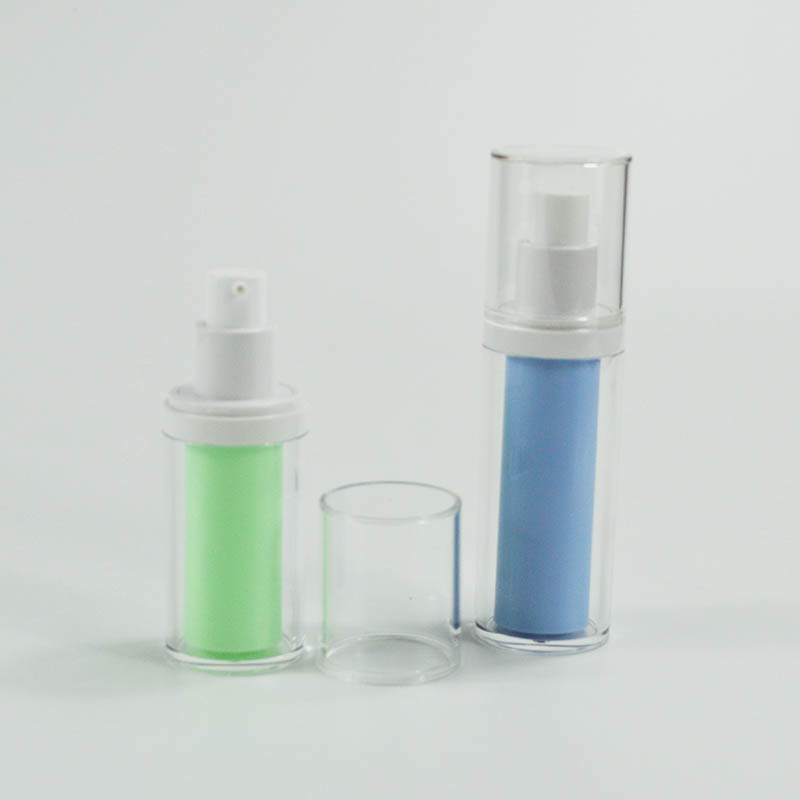 Silk-screen Printing 15ml 30ml Round Acrylic Airless Bottle Perfect for Skin Care Cream