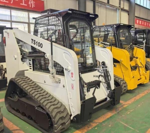 Buy cheap Cummins Engine 1200kg Skid Steer 0.55m3 TS100 with Various Attachments For Sale from wholesalers