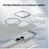 Buy cheap Translucent Backplate Magsafe Phone Case Skin Friedly Camera Stand Cell Phone Cover from wholesalers