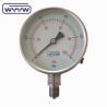 Buy cheap Dry 100mm Stainless Steel Pressure Gauge Bottom Connection For Furnace from wholesalers