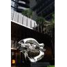 Buy cheap Mirror Finish Outdoor Contemporary Metal Sculpture For Square Decoration from wholesalers