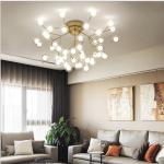 Modern LED Ceiling Chandeliers Black Gold Tree branch Surface Mount Kids Lamps
