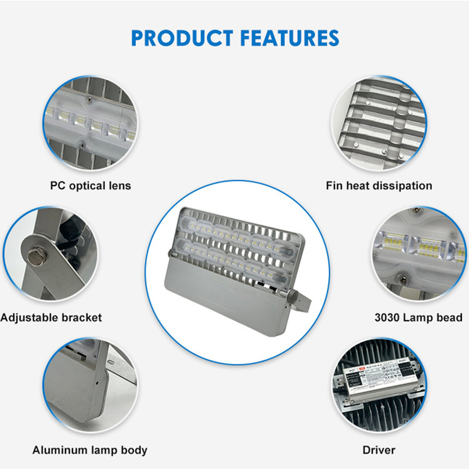 110W 220W Exterior Led Stadium Lighting Flood Light Fixtures For Basketball Court
