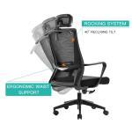 Comfortable Executive Ergonomic Mesh Office Chair for Visitor Meetings and