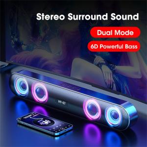 China Anti  Interference Wireless Bluetooth Soundbar Speaker 60Hz-20KHz Frequency on sale