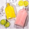 Buy cheap Airtight 8 Oz Glass Juice Bottles Flat Flask For Liquor Whisky Kombucha from wholesalers