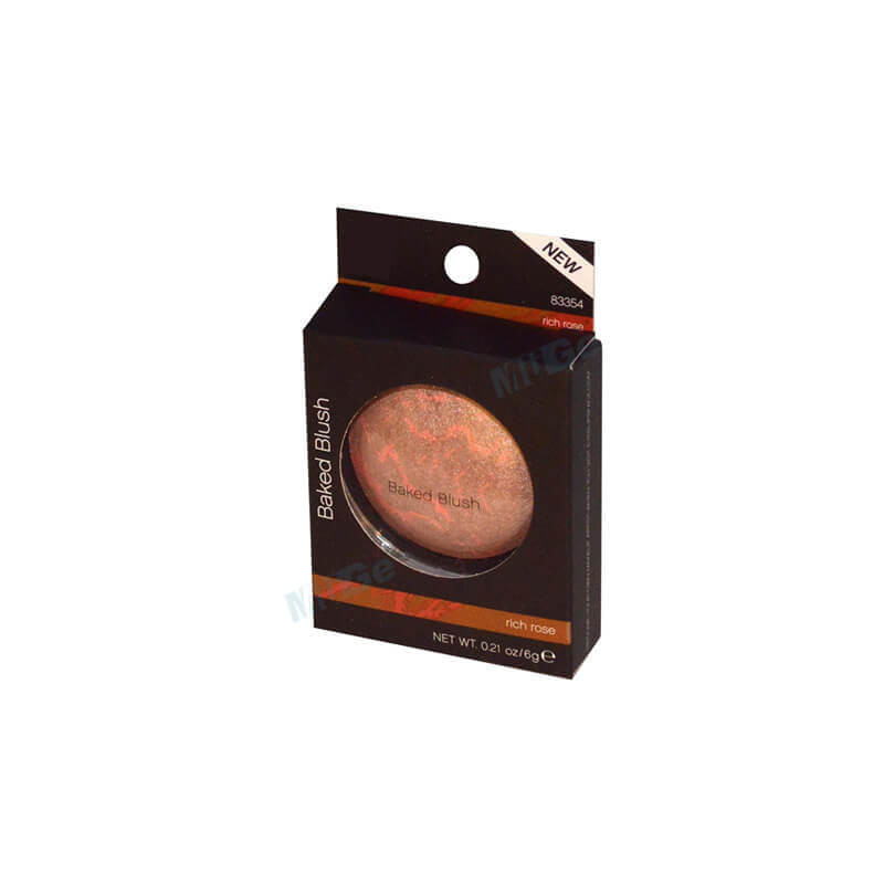 cosmetic blush box with clear window blush packaging paper box soap box