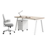 Office Furniture Combination Simple Modern 4 6 Artificial Seat Table Screen Card