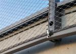 Soft 2.0mm Flexible Stainless Steel Cable Mesh / Ferruled Metal Wire Rope Mesh