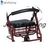 Buy cheap Deluxe Height Adjustable Adult Walker Rollator Folding Metal Aluminum from wholesalers
