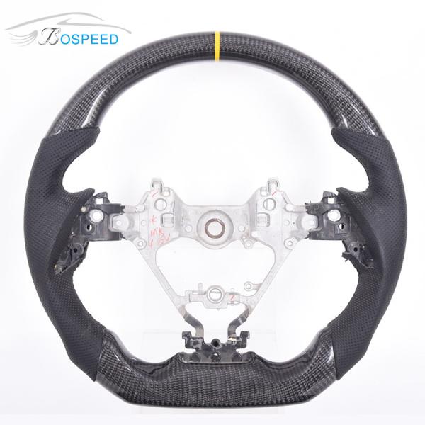 Buy cheap Toray Carbon Fiber Twill Toyota Leather Sports Steering Wheel 350mm Custom Color from wholesalers