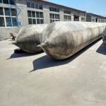 High Pressure Marine Rubber Airbag Cord Fabric , Salvage Ship Launching Airbags