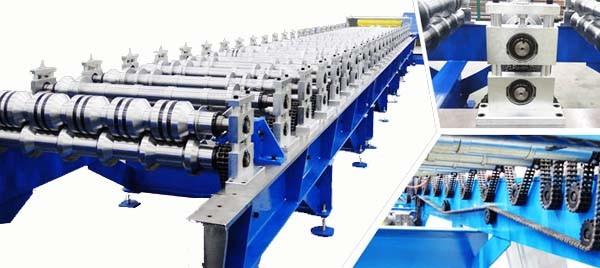Buy cheap 0.3 - 0.8mm PLC Steel Roof Panel Roll Forming Machine , Roofing Sheet Roll Former from wholesalers