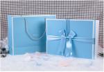 300gsm Ribbon UV Coating CMYK Recycled Paper Gift Boxes
