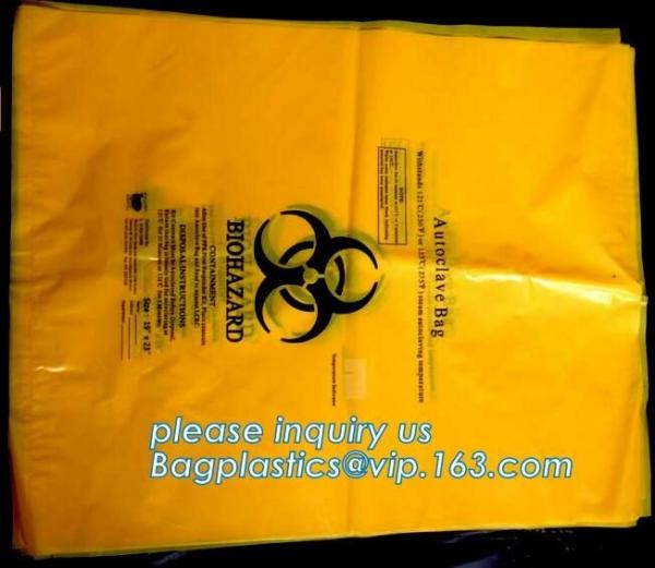 Buy cheap medical waste disposal plastic bag Biohazard garbage bags, medical disposable bag, disposable lab medical biohazard wast from wholesalers
