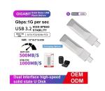 High Speed 520GB SATA And Nvme SSD Hard Drive Usb C 3.2 Usb Flash Drive