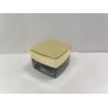 Buy cheap Square Custom Glass Cosmetic Jars 50g 30g Luxury Grey Color Lacquering from wholesalers