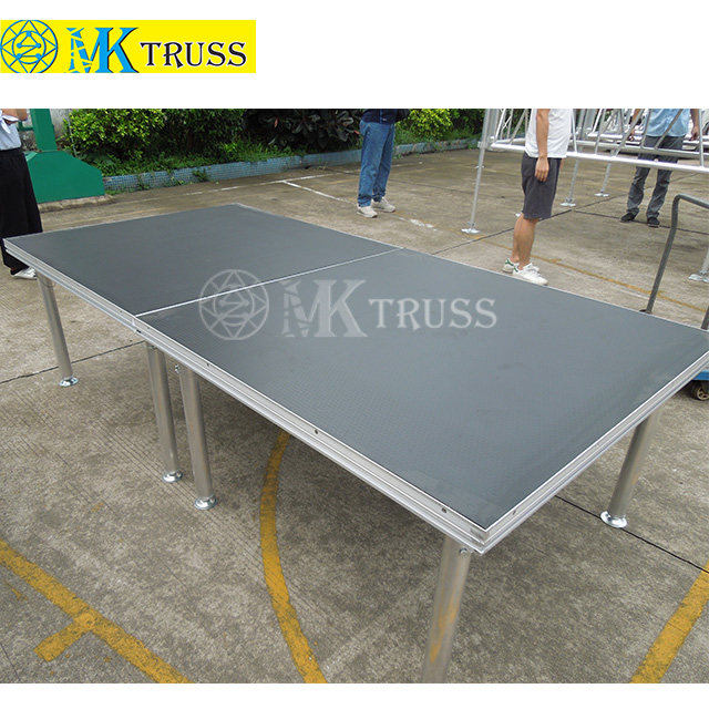 22mm Plywood Material Square Aluminum Portable Stage Platform for Outdoor Performances