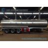 Buy cheap 45m3 304 2B Edible Grade Chemical Tank Trailer 3 Axle For Milk / Liquid Food from wholesalers