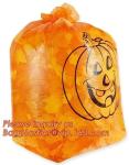 Halloween Pumpkin Leaf Bags Bundle: 2 Different Sets of Lantern Leaf Bags