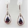 Buy cheap White Gold Plated 925 Silver 7x9mm Oval Amethyst Cubic Zirconia Earrings (PSJ04585) from wholesalers