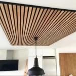 Modern Design Wooden Strip Polyester Fiber Acoustic Panel for Theater Wall Panel