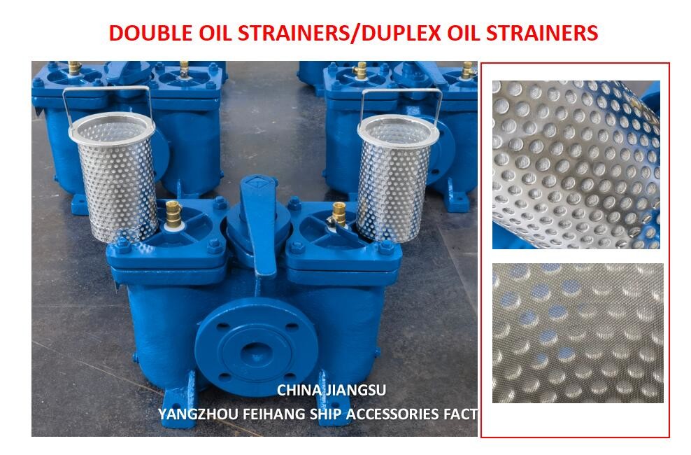 2"-DN50 Double Oil Filter & Duplex Oil Filters Model AS16050 Cb/T425 Body Cast Iron Filter Cartridge Stainless Steel
