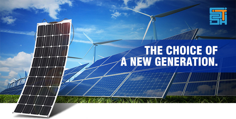 Small Powerful 12v 50w Solar Panel Semi Flexible Monocrystalline Solar Panel