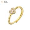Buy cheap Women Gold Plated 18K Diamond Rings Zircon Crystal Love Heart Jewelry from wholesalers