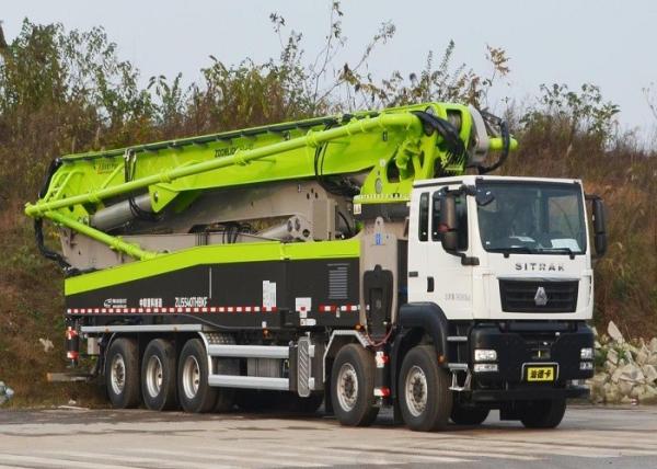 Buy cheap 180CBM/H 66m New Concrete Pump Truck , 5 Axle Truck With Dual Hydraulic Oil Tank from wholesalers