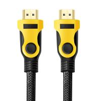 Buy cheap Durable Insulator Black yellow Pin Gold HDMI Cable 10FT NYLON HDMI 1.4 Cable For product