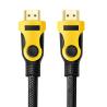 Buy cheap Durable Insulator Black yellow Pin Gold HDMI Cable 10FT NYLON HDMI 1.4 Cable For TV from wholesalers