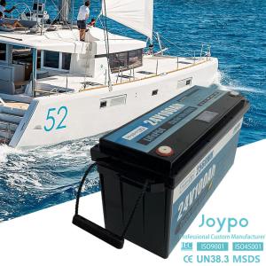Wholesale Bluetooth Optional 24V Marine Boat Battery Deep Cycle For Trolling Motor Efficiency from china suppliers