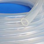 LFGB Approved Transparent Polyster Braided Silicone Tubing For Food Machine